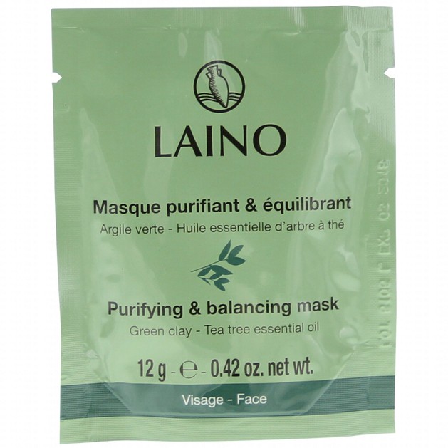 Laino Purifying & Balancing Mask Μάσκα με Πράσινη Αργίλο & Αιθέριο Έλαιο Τεϊόδεντρο, Καθαριστική & Εξισορροποιητική Δράση 12gr Laino Purifying & Balancing Mask Μάσκα με Πράσινη Αργίλο & Αιθέριο Έλαιο Τεϊόδεντρο, Καθαριστική & Εξισορροποιητική Δράση 12gr