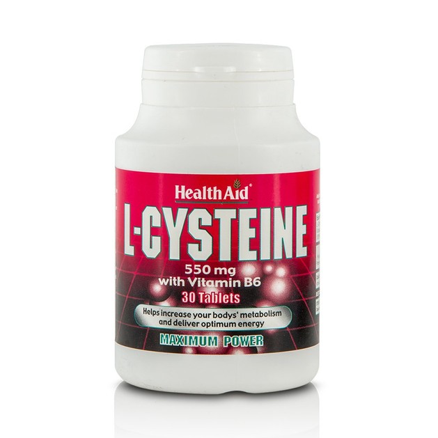 Health Aid L-Cysteine with Vitamin B6 30tabs Health Aid L-Cysteine with Vitamin B6 30tabs
