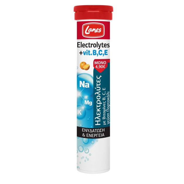 Lanes Electrolytes + Vitamin B, C, E 20 Effer.Tabs Lanes Electrolytes + Vitamin B, C, E 20 Effer.Tabs
