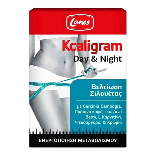Lanes Kcaligram Day & Night Ενισχυμένο Σύστημα Ημέρας & Νύχτας με Ολοκληρωμένη Δράση για Έλεγχο Βάρους 60tabs Lanes Kcaligram Day & Night Ενισχυμένο Σύστημα Ημέρας & Νύχτας με Ολοκληρωμένη Δράση για Έλεγχο Βάρους 60tabs