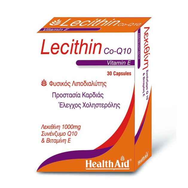 Health Aid Lecithin with Co-Q10 & Vitamin E 30caps Health Aid Lecithin with Co-Q10 & Vitamin E 30caps