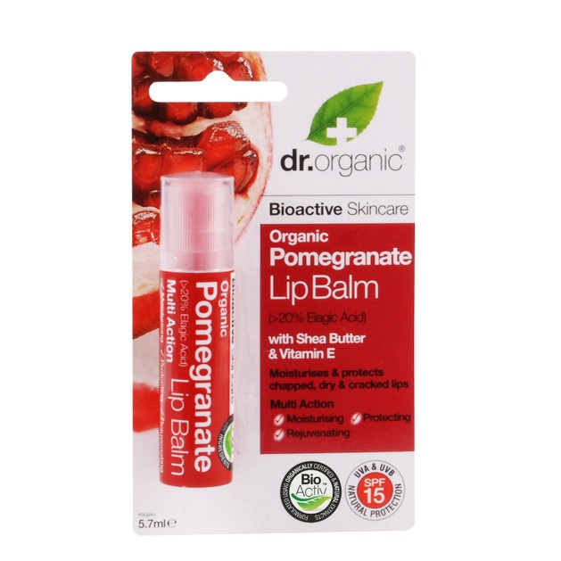 Dr.Organic Organic Pomegranate Lip Balm 5,7ml Dr.Organic Organic Pomegranate Lip Balm 5,7ml
