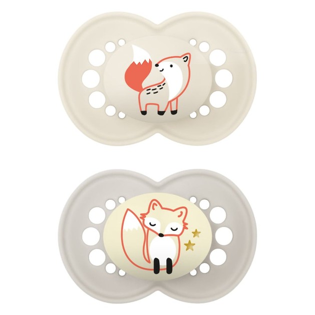 Mam Day & Night Silicone Soother 16m+ Κωδ 274S 2 Τεμάχια - Κρεμ/ Γκρι Mam Day & Night Silicone Soother 16m+ Κωδ 274S 2 Τεμάχια - Κρεμ/ Γκρι