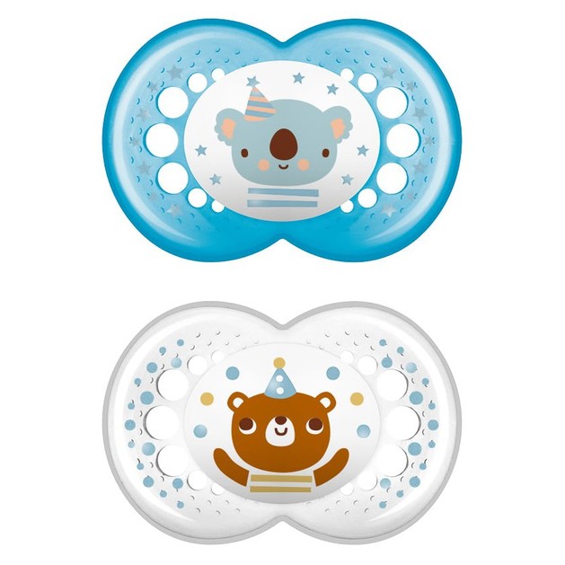 Mam Original Silicone Soother 16m+ Κωδ 250S 2 Τεμάχια - Γαλάζιο/ Διάφανο Mam Original Silicone Soother 16m+ Κωδ 250S 2 Τεμάχια - Γαλάζιο/ Διάφανο