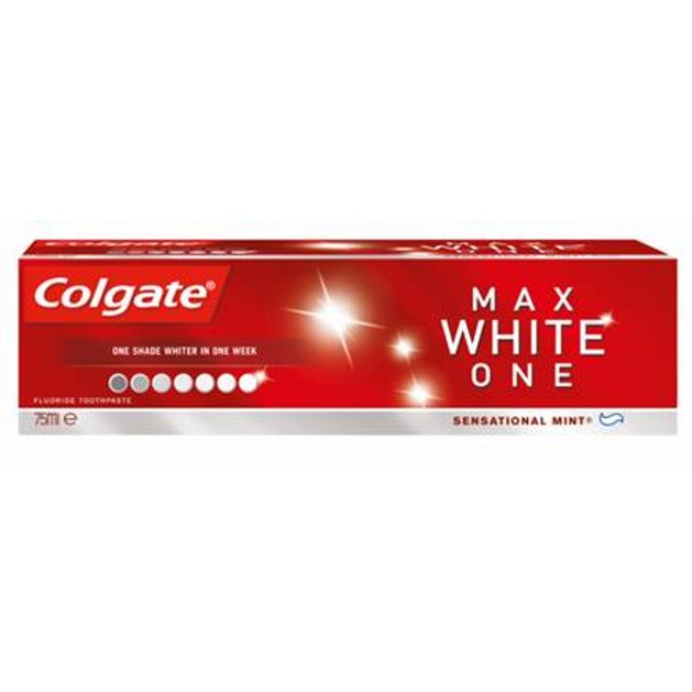 Colgate Max White One Ένας Τόνος Πιο Λευκά Δόντια Σε Μία Μόνο Εβδομάδα 75ml Colgate Max White One Ένας Τόνος Πιο Λευκά Δόντια Σε Μία Μόνο Εβδομάδα 75ml