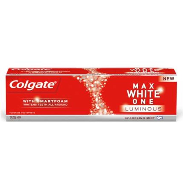 Colgate Max White One Luminus Για Κορυφαίο Καθαρισμό Παντού Ακόμα Και Ανάμεσα Στα Δόντια 75ml Colgate Max White One Luminus Για Κορυφαίο Καθαρισμό Παντού Ακόμα Και Ανάμεσα Στα Δόντια 75ml