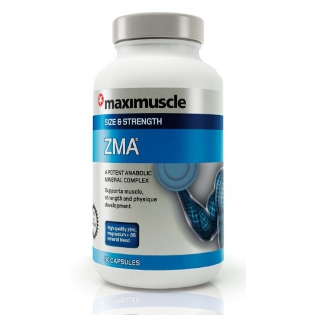 Maximuscle ZMA φόρμουλα Ψευδάργυρου, Μαγνησίου και Βιταμίνης Β6 για άνδρες 30caps Maximuscle ZMA φόρμουλα Ψευδάργυρου, Μαγνησίου και Βιταμίνης Β6 για άνδρες 30caps
