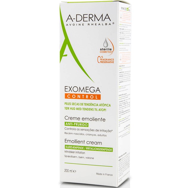A-Derma Exomega Control Emollient Cream 200ml A-Derma Exomega Control Emollient Cream 200ml