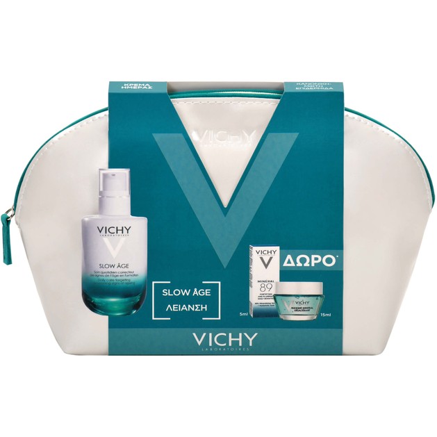 Vichy Πακέτο Προσφοράς Slow Age Fluide 50ml & Δώρο Masque Mineral Desalterant 15ml & Mineral 89 5ml Vichy Πακέτο Προσφοράς Slow Age Fluide 50ml & Δώρο Masque Mineral Desalterant 15ml & Mineral 89 5ml