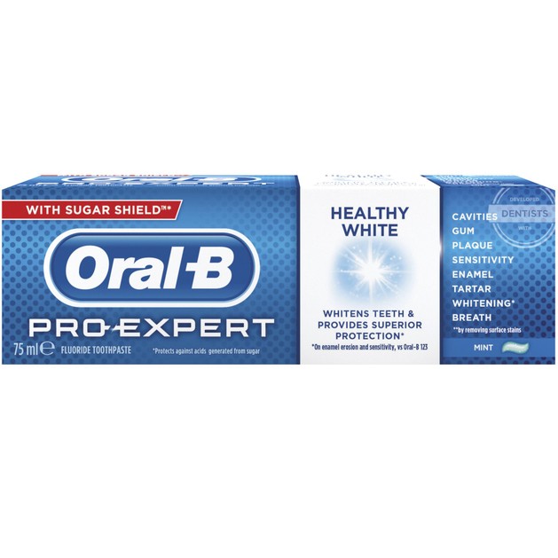 Oral-B Pro Expert Healty White Toothpaste 75ml Oral-B Pro Expert Healty White Toothpaste 75ml