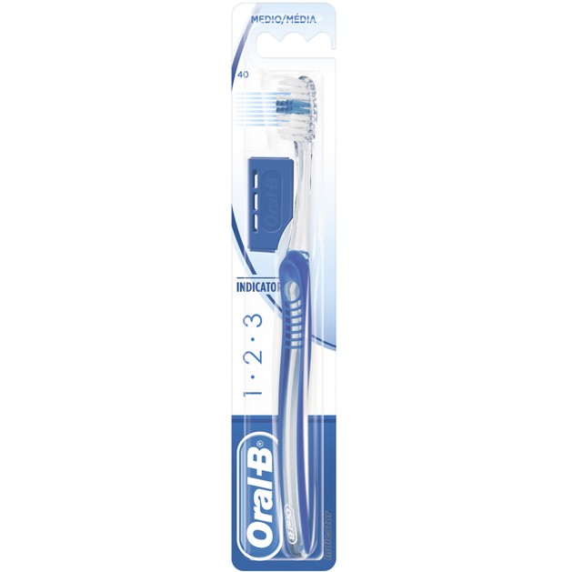 Oral-B 123 Indicator Οδοντόβουρτσα Καθαρισμού Δοντιών, που Περιποιείται Απαλά & τα Ούλα 40 Μέτρια Oral-B 123 Indicator Οδοντόβουρτσα Καθαρισμού Δοντιών, που Περιποιείται Απαλά & τα Ούλα 40 Μέτρια