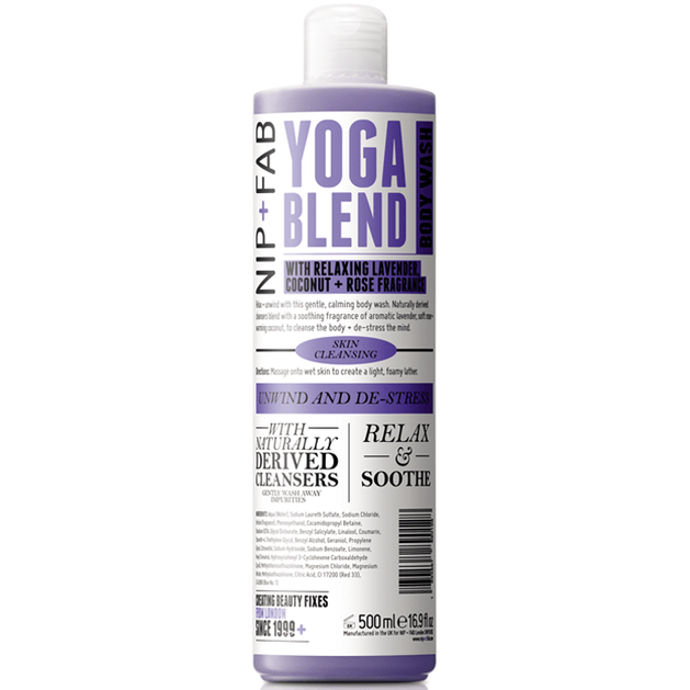 Nip + Fab Yoga Blend Body Wash Αφρώδες Προϊόν Καθαρισμού Σώματος 500ml Nip + Fab Yoga Blend Body Wash Αφρώδες Προϊόν Καθαρισμού Σώματος 500ml