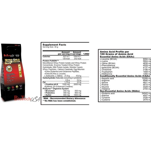 Biotech Usa Nitro Gold Pro E.F. Πρωτεΐνη Σταδιακής Απελευθέρωσης 2200gr Biotech Usa Nitro Gold Pro E.F. Πρωτεΐνη Σταδιακής Απελευθέρωσης 2200gr