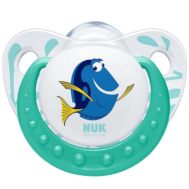 Nuk Trendline Finding Dory Πιπίλα Σιλικόνης με Κρίκο Χωρίς BPA Πράσινο Nuk Trendline Finding Dory Πιπίλα Σιλικόνης με Κρίκο Χωρίς BPA Πράσινο