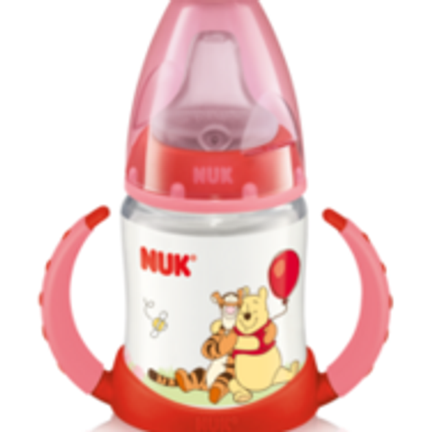 Nuk First Choice Disney Winnie the Pooh Μπιμπερό Εκπαίδευσης με Ρύγχος Σιλικόνης (6-18 Μηνών) 150ml Nuk First Choice Disney Winnie the Pooh Μπιμπερό Εκπαίδευσης με Ρύγχος Σιλικόνης (6-18 Μηνών) 150ml