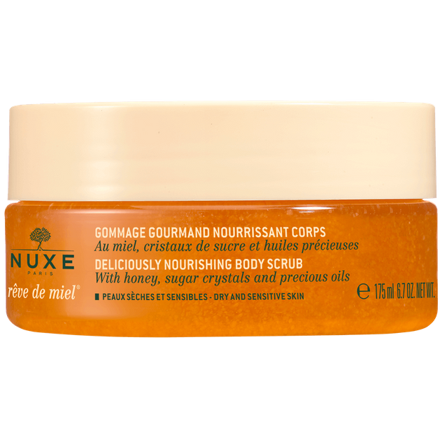 Nuxe Reve de Miel Nourishing Body Scrub Απολαυστικό Θρεπτικό Scrub Σώματος με Μέλι, Κρυστάλλους Ζάχαρης & Πολύτιμα Έλαια 175ml Nuxe Reve de Miel Nourishing Body Scrub Απολαυστικό Θρεπτικό Scrub Σώματος με Μέλι, Κρυστάλλους Ζάχαρης & Πολύτιμα Έλαια 175ml