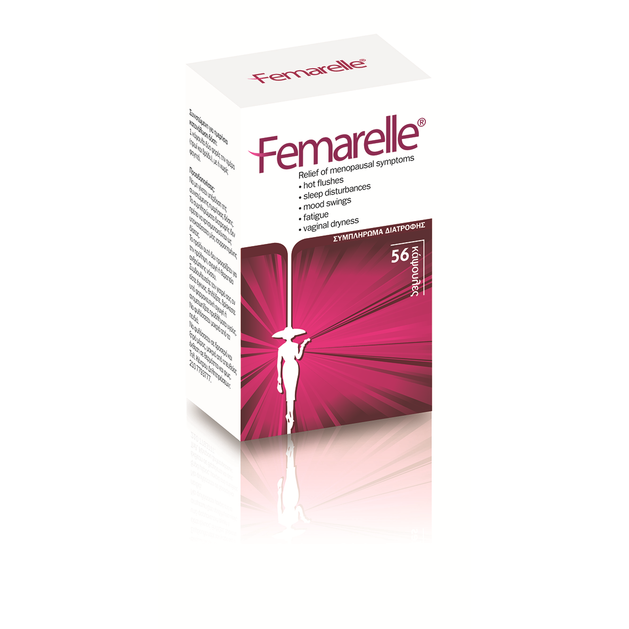 Femarelle Ισχυρή & Αποτελεσματική Φόρμουλα για την Αντιμετώπιση της Εμμυνόπαυσης & την Καλή Υγεία των Οστών 56caps Femarelle Ισχυρή & Αποτελεσματική Φόρμουλα για την Αντιμετώπιση της Εμμυνόπαυσης & την Καλή Υγεία των Οστών 56caps