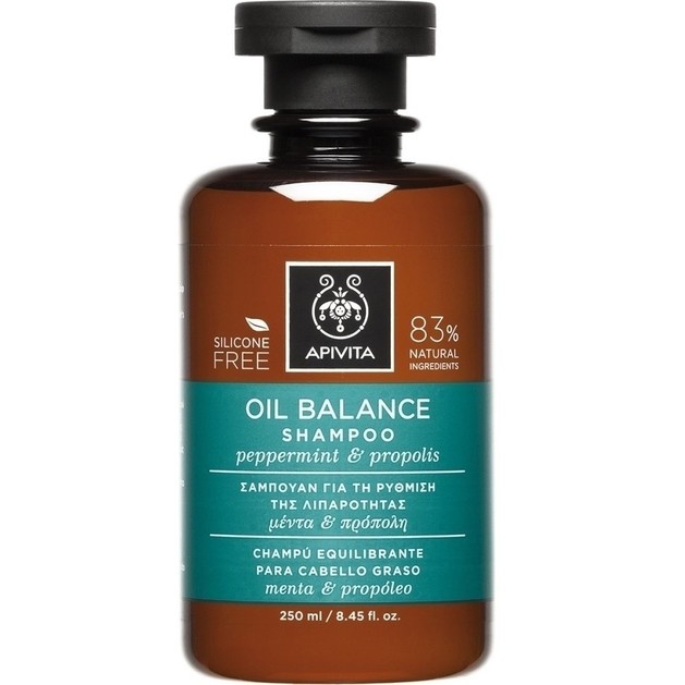 Apivita Oil Balance Shampoo With Peppermint & Propolis 250ml Apivita Oil Balance Shampoo With Peppermint & Propolis 250ml