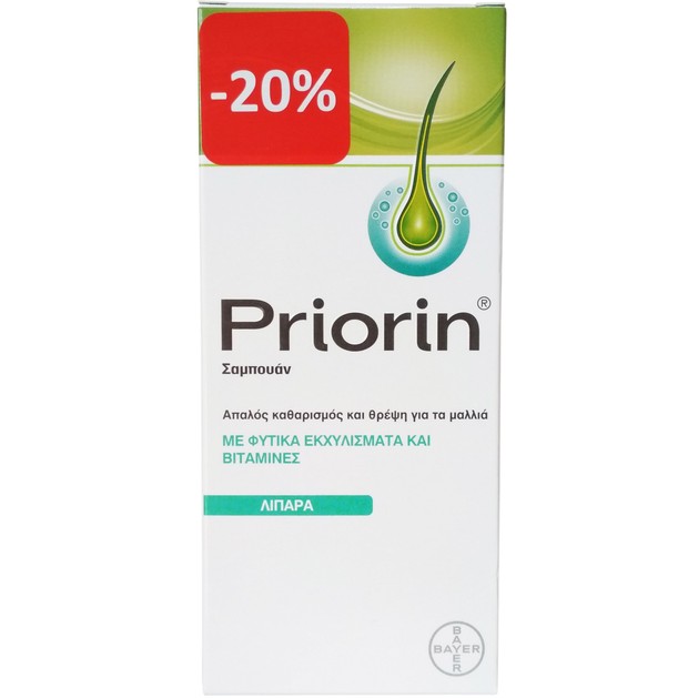 Priorin Σαμπουάν για την Τριχόπτωση για Λιπαρά Μαλλιά 200ml Promo -20% Priorin Σαμπουάν για την Τριχόπτωση για Λιπαρά Μαλλιά 200ml Promo -20%