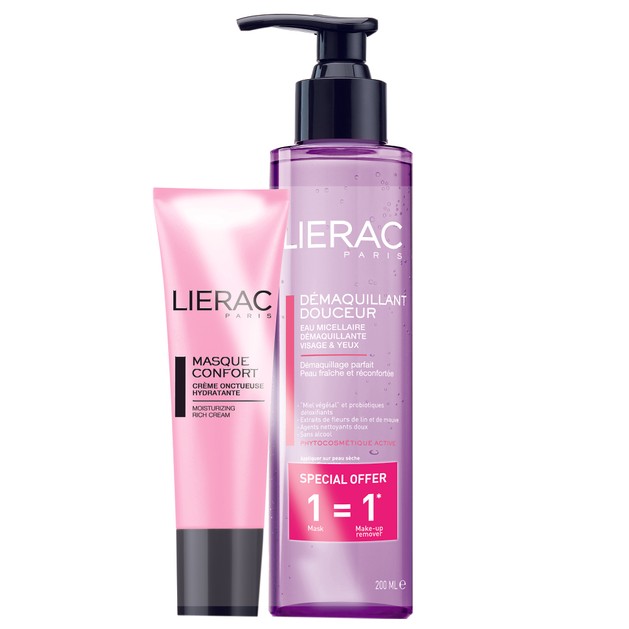 Lierac Πακέτο Προσφοράς Masque Confort 50ml & Δώρο Demaquillant Douceur 200ml Lierac Πακέτο Προσφοράς Masque Confort 50ml & Δώρο Demaquillant Douceur 200ml