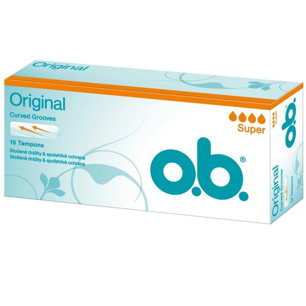 O.b. Original Super Ταμπόν για Ημέρες με Μέτρια Έως Μεγάλη Ροή 16 Τεμάχια O.b. Original Super Ταμπόν για Ημέρες με Μέτρια Έως Μεγάλη Ροή 16 Τεμάχια