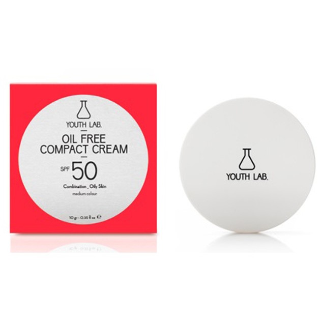 YOUTH LAB. Oil Free Compact Spf50 Combination Oily Skin Αντηλιακή Κρέμα Υψηλής Προστασίας & Ματ Αποτελέσματος Medium Color 10gr YOUTH LAB. Oil Free Compact Spf50 Combination Oily Skin Αντηλιακή Κρέμα Υψηλής Προστασίας & Ματ Αποτελέσματος Medium Color 10gr