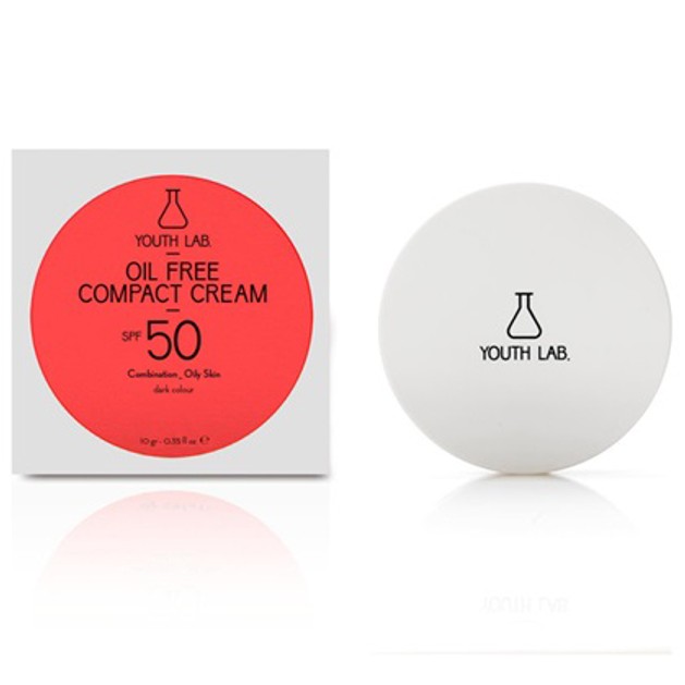 YOUTH LAB. Oil Free Compact Spf50 Combination Oily Skin Αντηλιακή Κρέμα Υψηλής Προστασίας & Ματ Αποτελέσματος Dark Color 10gr YOUTH LAB. Oil Free Compact Spf50 Combination Oily Skin Αντηλιακή Κρέμα Υψηλής Προστασίας & Ματ Αποτελέσματος Dark Color 10gr