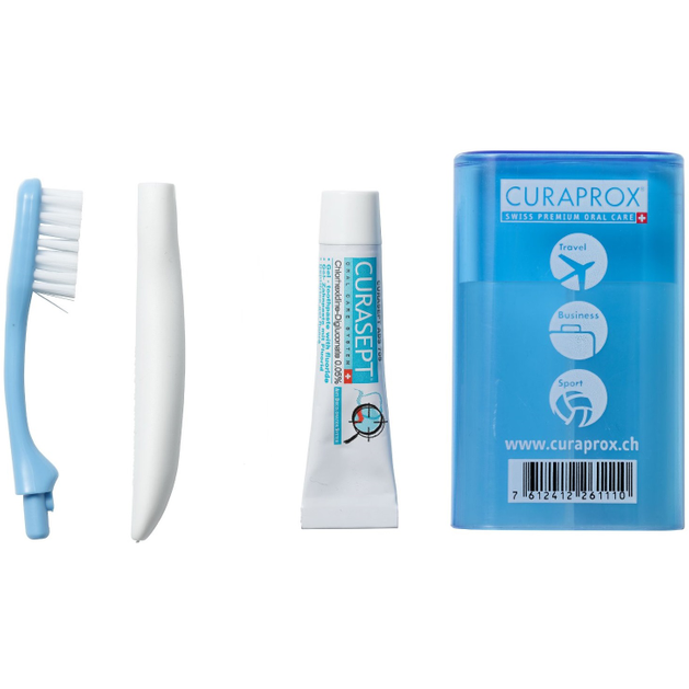 Curaprox Travel Set TS 261 Οδοντόβουρτσα Super Soft & Οδοντόκρεμα Curasept Ads 705 0.05 & CHX 5ml Curaprox Travel Set TS 261 Οδοντόβουρτσα Super Soft & Οδοντόκρεμα Curasept Ads 705 0.05 & CHX 5ml