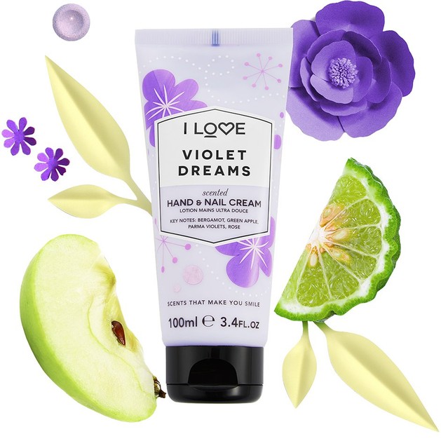 I Love... Violet Dreams Scented Hand & Nail Cream | Add Your Review 100ml I Love... Violet Dreams Scented Hand & Nail Cream | Add Your Review 100ml