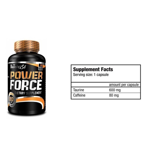 Biotech Usa Power Force Υψηλή Ποσότητα Ενέργειας 60caps Biotech Usa Power Force Υψηλή Ποσότητα Ενέργειας 60caps