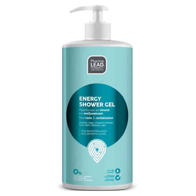Pharmalead Energy Shower Gel Αφρόλουτρο για Καθημερινό Καθαρισμό, Τόνωση & Αναζωογόνηση 1L Pharmalead Energy Shower Gel Αφρόλουτρο για Καθημερινό Καθαρισμό, Τόνωση & Αναζωογόνηση 1L