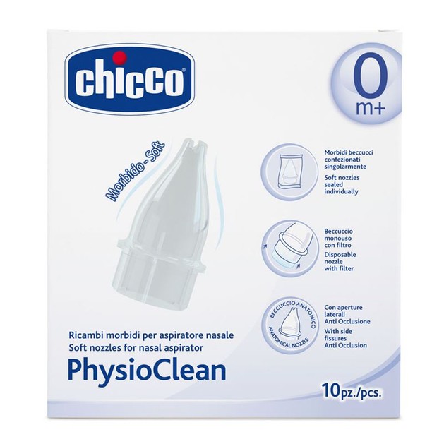 Chicco PhysioClean Ανταλλακτικά Κιτ Αναρρόφησης για τη Μύτη μιας Χρήσης 10τμχ Chicco PhysioClean Ανταλλακτικά Κιτ Αναρρόφησης για τη Μύτη μιας Χρήσης 10τμχ