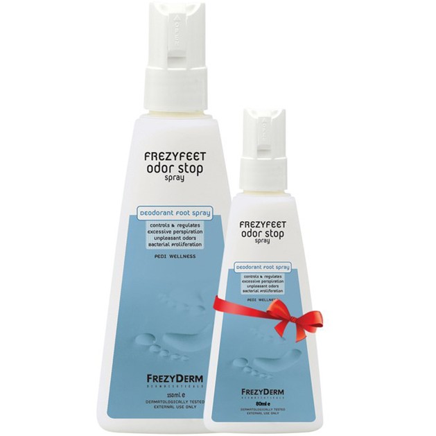Frezyderm Frezyfeet Πακέτο Προσφοράς Odor Stop Spray Αποσμητικό Σπρέι για τα Πόδια 150ml & Δώρο Επιπλέον Ποσότητα 80ml Frezyderm Frezyfeet Πακέτο Προσφοράς Odor Stop Spray Αποσμητικό Σπρέι για τα Πόδια 150ml & Δώρο Επιπλέον Ποσότητα 80ml