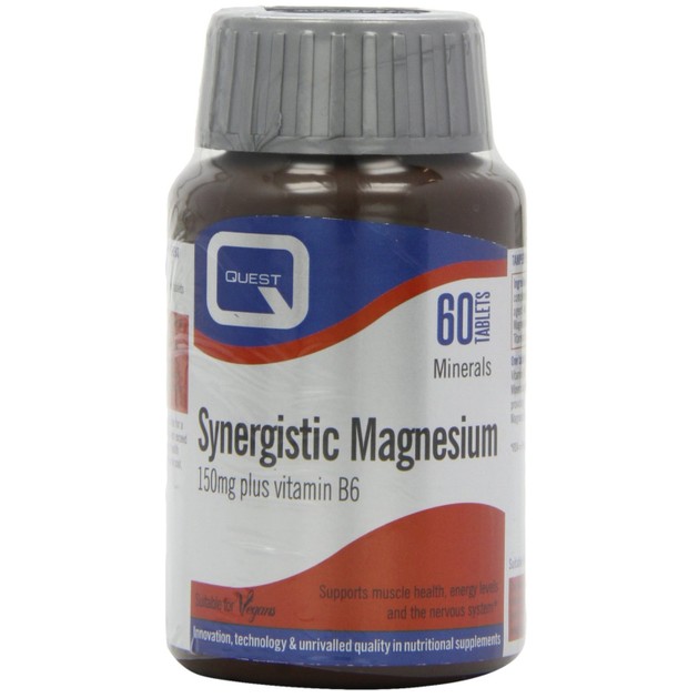 Quest Synergistic Magnesium Μαγνήσιο και Βιταμίνη Β6 60Tabs Quest Synergistic Magnesium Μαγνήσιο και Βιταμίνη Β6 60Tabs