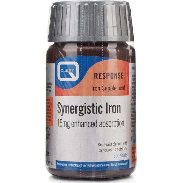 Quest Synergistic Iron Σίδηρο 15mg 30tabs Quest Synergistic Iron Σίδηρο 15mg 30tabs