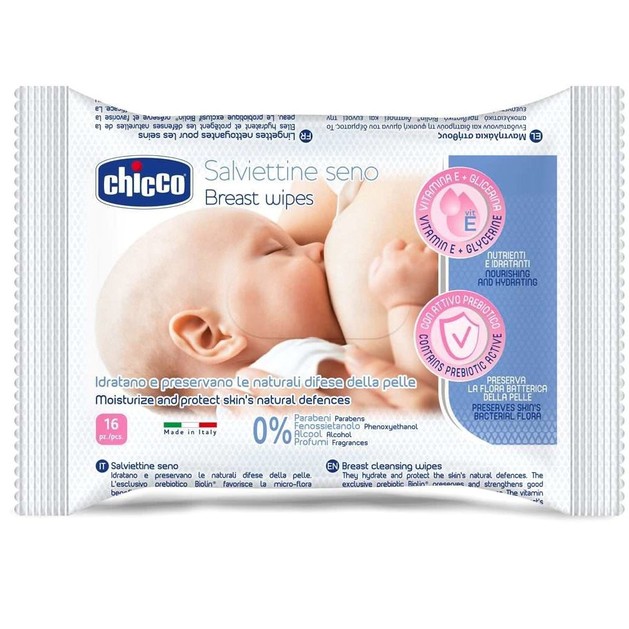 Chicco Μαντηλάκια Καθαρισμού για το Στήθος 16τμχ Chicco Μαντηλάκια Καθαρισμού για το Στήθος 16τμχ