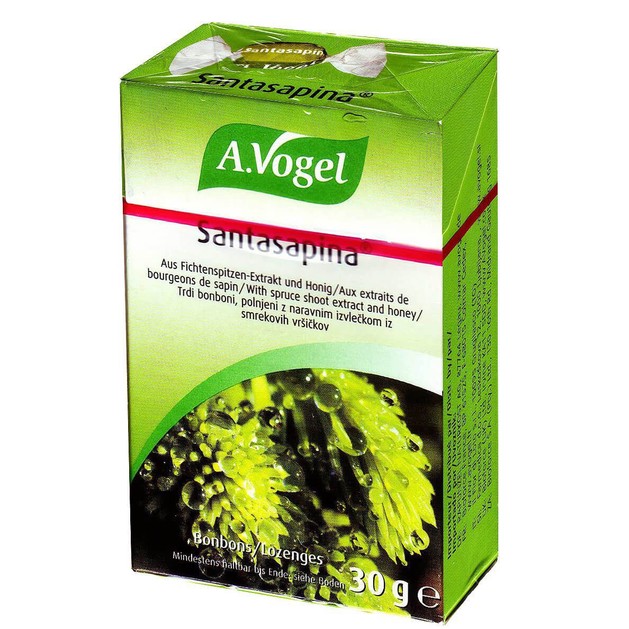 A.Vogel Santasapina Bonbons Γεμιστές Καραμέλες Με Φρέσκο Άγριο Έλατο Για Πονόλαιμο Βήχα Και Βραχνάδα 30gr A.Vogel Santasapina Bonbons Γεμιστές Καραμέλες Με Φρέσκο Άγριο Έλατο Για Πονόλαιμο Βήχα Και Βραχνάδα 30gr
