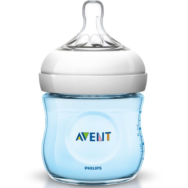Avent Μπιμπερό Natural για Νεογέννητα Πλαστικό Μπλε 125ml Avent Μπιμπερό Natural για Νεογέννητα Πλαστικό Μπλε 125ml