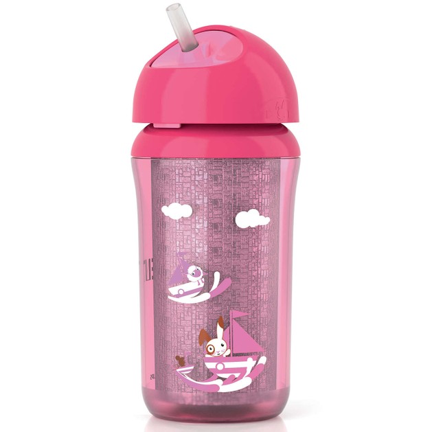 Avent Κύπελο με Μόνωση & Καλαμάκι απο 12 Μηνών+ Ροζ 260ml Avent Κύπελο με Μόνωση & Καλαμάκι απο 12 Μηνών+ Ροζ 260ml