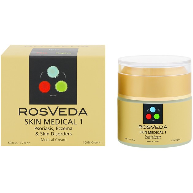 Rosveda Skin Medical 1 100% Φυτική Σύνθεση, Οργανική Κρέμα που Θεραπεύει Έκζεμα, Ψωρίαση & Ανωμαλίες του Δέρματος 50ml Rosveda Skin Medical 1 100% Φυτική Σύνθεση, Οργανική Κρέμα που Θεραπεύει Έκζεμα, Ψωρίαση & Ανωμαλίες του Δέρματος 50ml