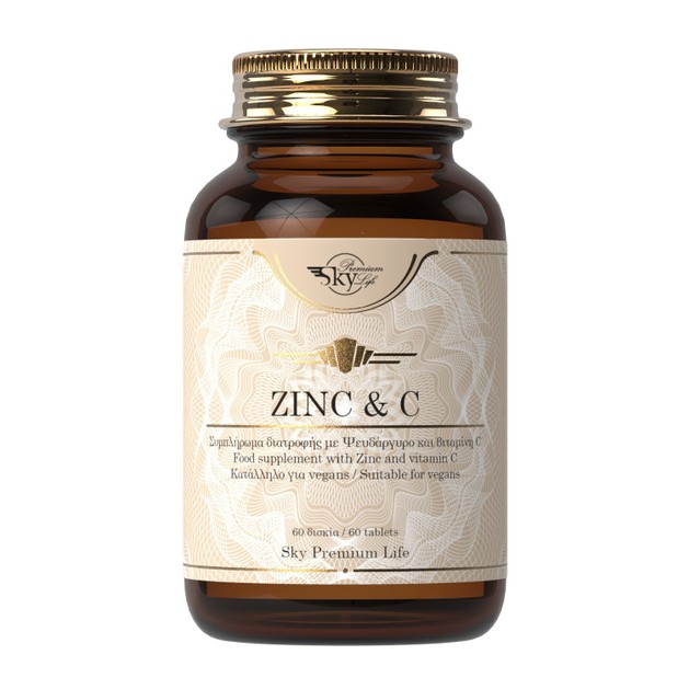 Sky Premium Life Zinc & Vitamin C 60 Δισκία Sky Premium Life Zinc & Vitamin C 60 Δισκία