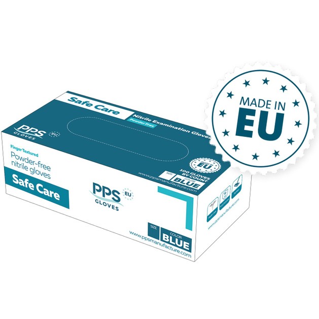 Safe Care Nitrile Examination Blue Gloves 100 Τεμάχια - Medium Safe Care Nitrile Examination Blue Gloves 100 Τεμάχια - Medium