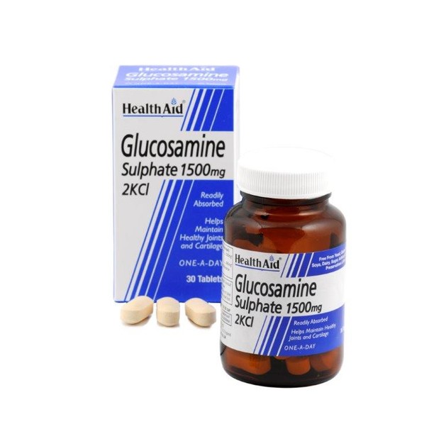 Health Aid Glucosamine Sulphate 1500mg 2KCl 30tabs Health Aid Glucosamine Sulphate 1500mg 2KCl 30tabs