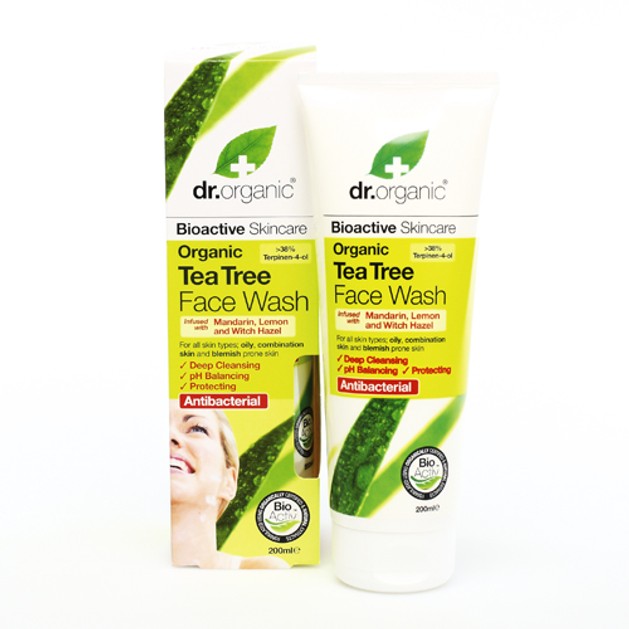 Dr Organic Tea Tree Face Wash 200ml Dr Organic Tea Tree Face Wash 200ml