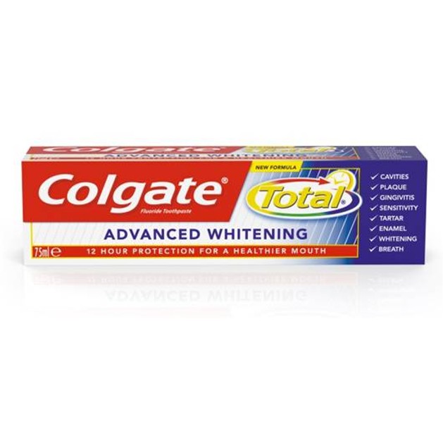 Colgate Total Advanced Whitening Οδοντόκρεμα Επανάκτηση Της Φυσικής Λευκότητας Του Χαμόγελού Σας 75ml Colgate Total Advanced Whitening Οδοντόκρεμα Επανάκτηση Της Φυσικής Λευκότητας Του Χαμόγελού Σας 75ml