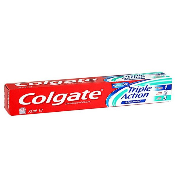 Colgate Triple Action Οδοντόκρεμα Προστασία Από Την Τερηδόνα, Χρωματικούς Λεκέδες, Καταπολέμηση Της Δυσάρεστης Αναπνοή 75ml Colgate Triple Action Οδοντόκρεμα Προστασία Από Την Τερηδόνα, Χρωματικούς Λεκέδες, Καταπολέμηση Της Δυσάρεστης Αναπνοή 75ml