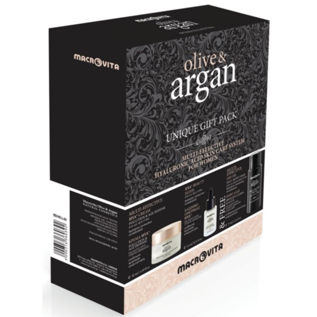 Macrovita Πακέτο Προσφοράς Olive & Argan Multi-Effective HYA Cream 50ml Beauty Elixir HYA 15ml Δώρο Macrovita Πακέτο Προσφοράς Olive & Argan Multi-Effective HYA Cream 50ml Beauty Elixir HYA 15ml Δώρο