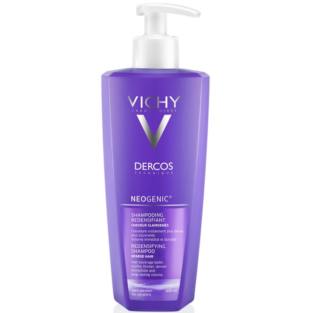 Vichy Neogenic Redensifying Shampoo Άυξηση Πυκνότητας Του Τριχωτού Της Κεφαλής 400ml Vichy Neogenic Redensifying Shampoo Άυξηση Πυκνότητας Του Τριχωτού Της Κεφαλής 400ml
