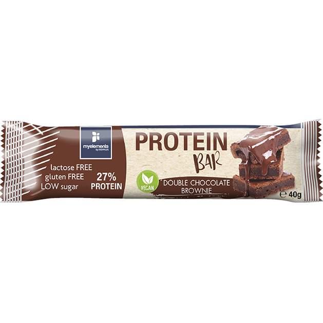 Myelements Protein Bar Vegan Double Chocolate Brownie Μπάρα Πρωτεΐνης Χωρίς Λακτόζη και Γλουτένη 40g Myelements Protein Bar Vegan Double Chocolate Brownie Μπάρα Πρωτεΐνης Χωρίς Λακτόζη και Γλουτένη 40g