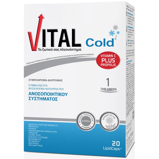Vital Plus Cold 20Lipid caps Vital Plus Cold 20Lipid caps